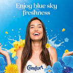 Comfort Blue Skies Fabric Conditioner 6x1.44L, 288 Washes, 100 Days Freshness by Comfort