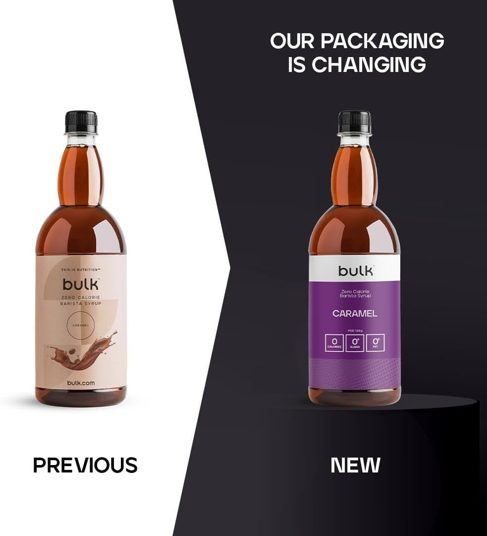 Bulk Zero Calorie Barista Syrup Caramel 1L Sugar Free Vegan Coffee & Shakes by Bulk