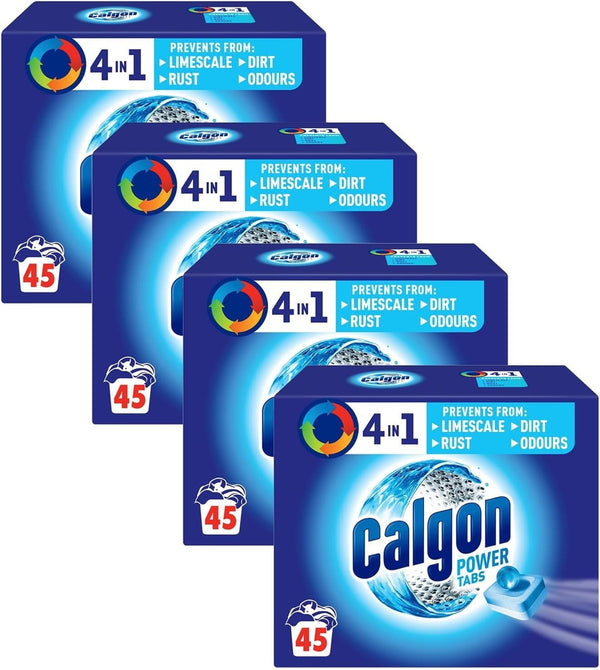 Calgon 4 In 1 Washing Machine Cleaner Water Softener Tabs