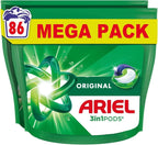 Ariel All-in-1 PODS Original Laundry Detergent 86 Wash (2x43) Stain Removal by Ariel