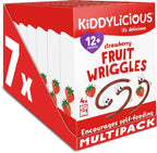 Kiddylicious Strawberry Wriggles 28 Fruit Pieces Gluten Free Kids Snack 12m+ by Kiddylicious