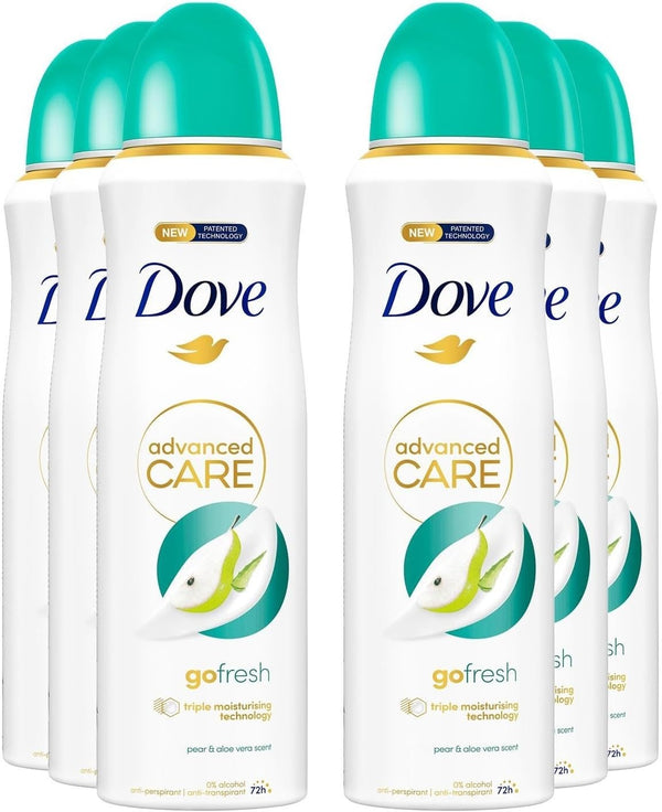 Dove Go Fresh Pear And Aloe Vera Anti Perspirant Spray 200ml