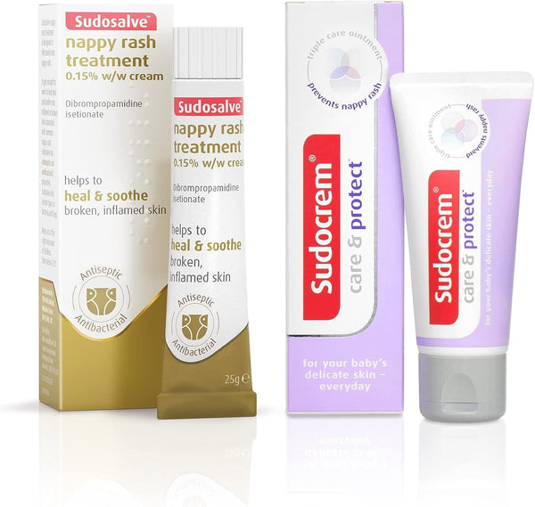 Sudocrem Sudosalve Nappy Rash Bundle 25g Cream + 30g Care & Protect Pack