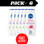 NIVEA Shower Gel Indulgent Moisture Rose 250ml Pack of 6 Moisturising Body Wash by NIVEA