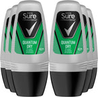Sure Quantum Roll On Anti-Perspirant 50ml x6 | 48h Sweat & Odour Protection by SURE