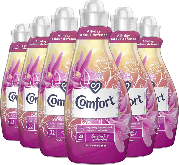 Comfort Honeysuckle And Sandalwood Fabric Conditioner 6Pack