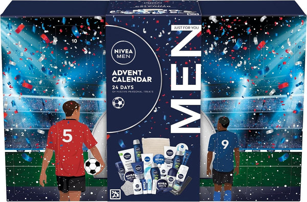 NIVEA MEN Advent Calendar 2024 Gift Set | 24 Pc Grooming & Skincare for Him
