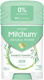 Mitchum Women Natural Deodorant Stick Coconut 40g Aluminium Free Vegan by Mitchum