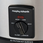 Morphy Richards 3.5L Slow Cooker Brushed Steel 48709 | Compact Family Pot by Morphy Richards