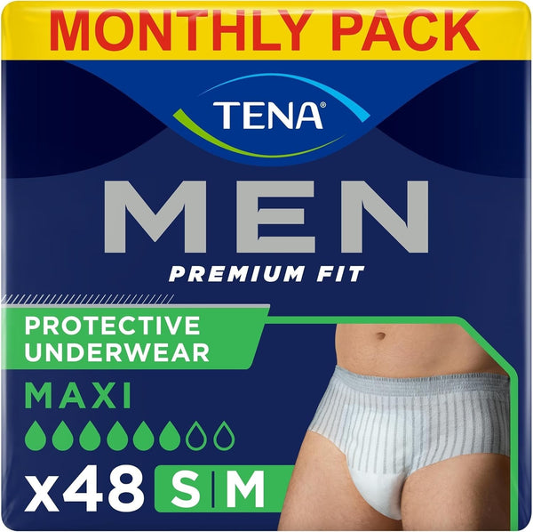 TENA Men Protective Underwear Medium Level 4 | 48 Incontinence Pants Discreet