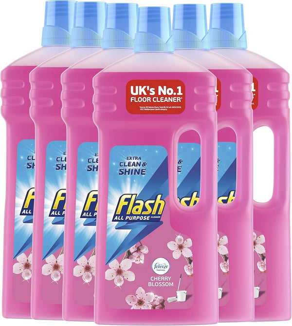 Flash All Purpose Multi Surface Cleaner Liquid 7.8L (6 x 1.3L) Cherry Blossom