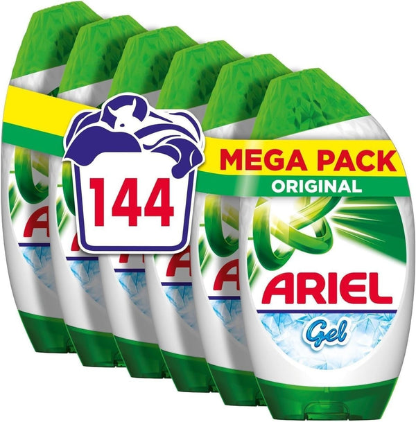 Ariel Original Washing Liquid Gel Detergent 144 Washes