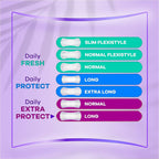 Always Dailies Extra Protect Panty Liners Long Plus 176 by Always