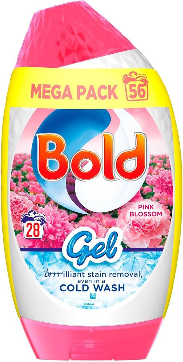 Bold Washing Liquid Gel Pink Blossom Scent 56 Washes