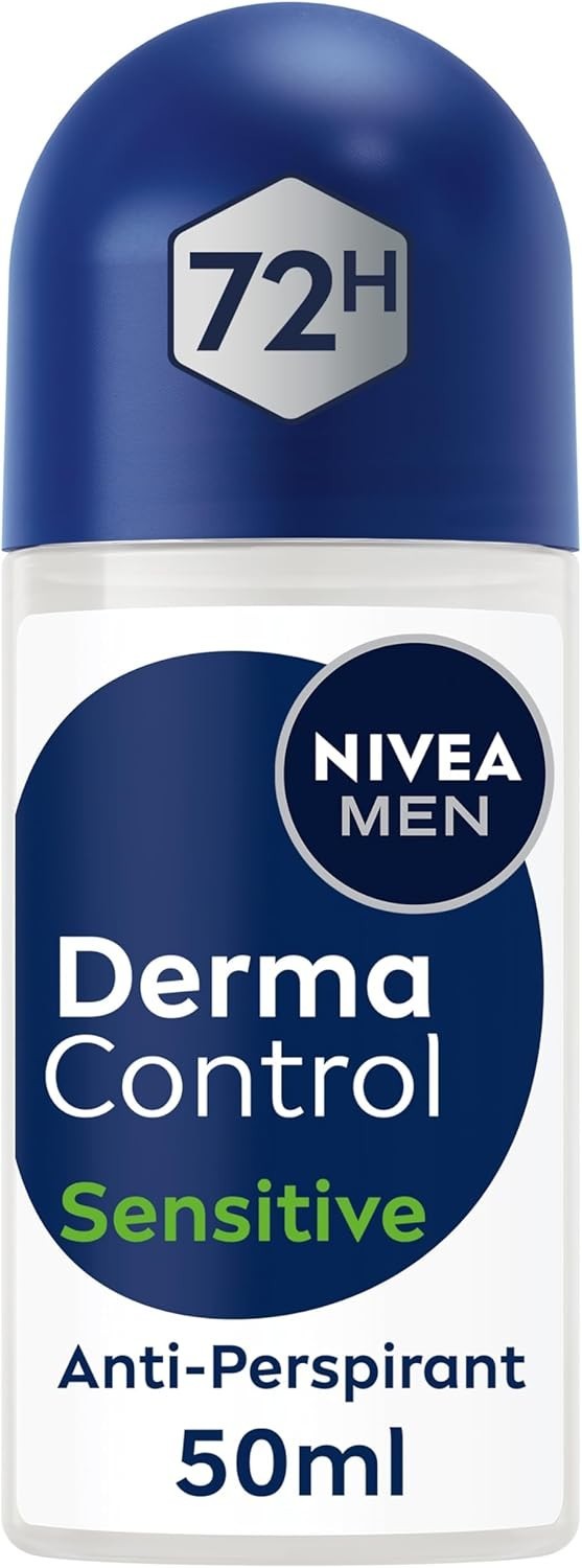 NIVEA MEN Derma Control Sensitive Roll-On 6 x 50ml 72H Anti-Perspirant