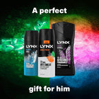 Lynx Shower Level Up 3-Piece Gift Set for Men Body Wash, Deodorant & Tool by Lynx