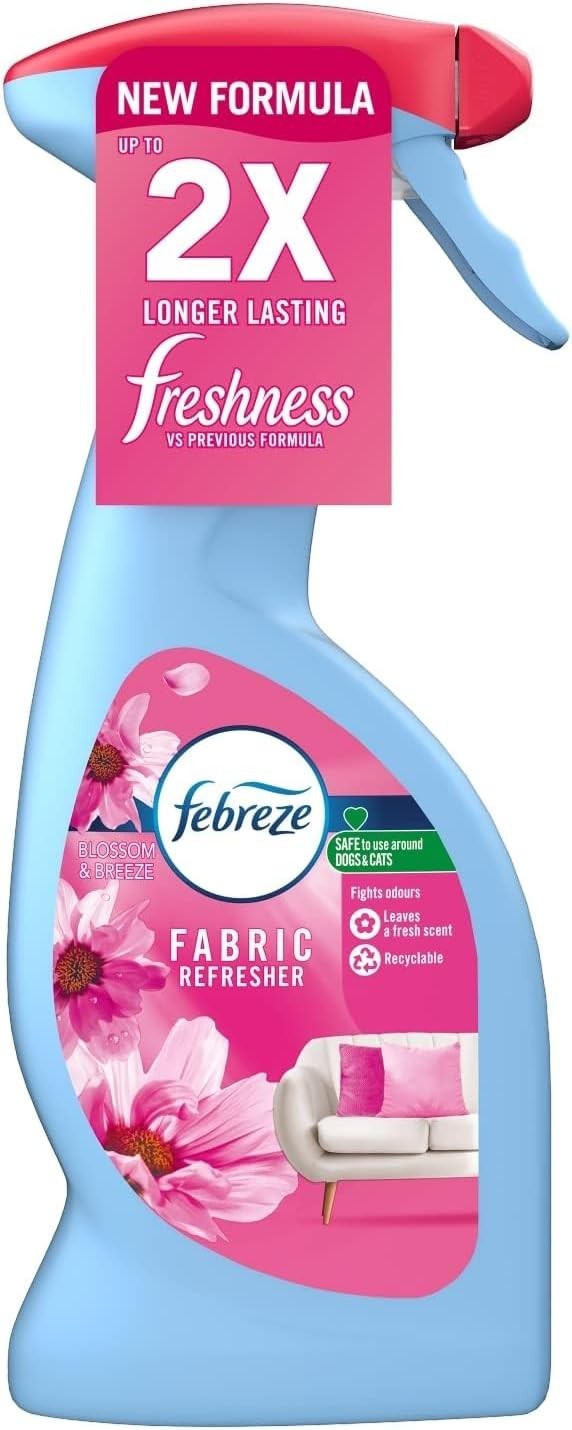 Febreze Fabric Freshener Spray Blossom & Breeze 375ml Odour Remover Fresh Scent by Febreze