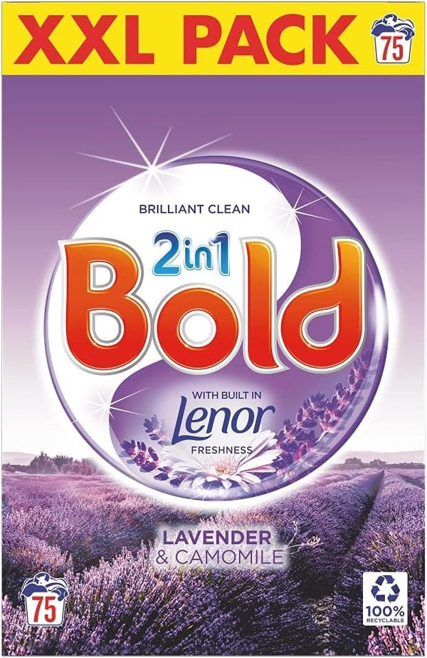 Bold TwoInOne Washing Powder Lavender Camomile 75 Washes