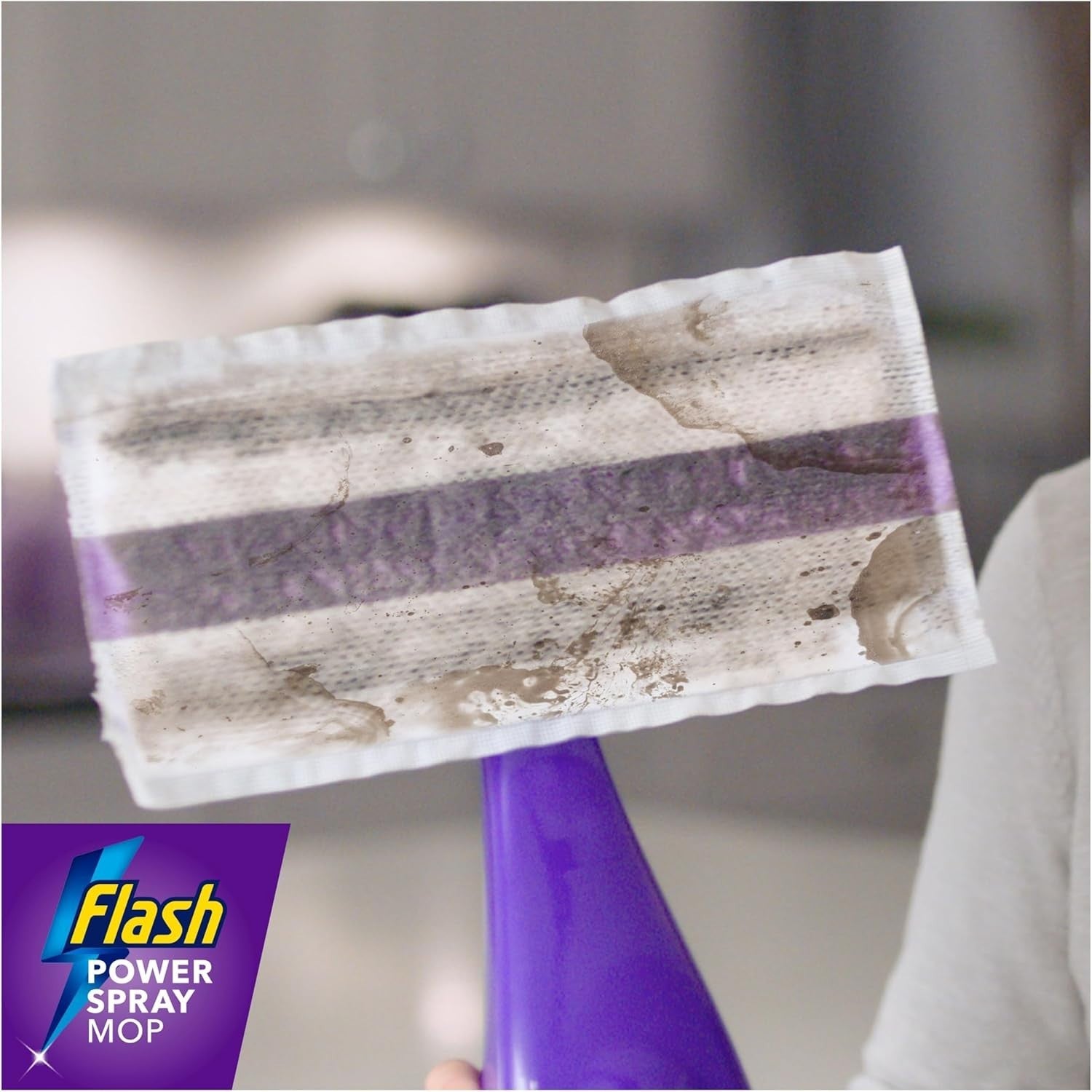 Flash Power Mop Refill Pads Multi-Surface Wet Mop Absorbing Floor Cleaning Wipes by Flash