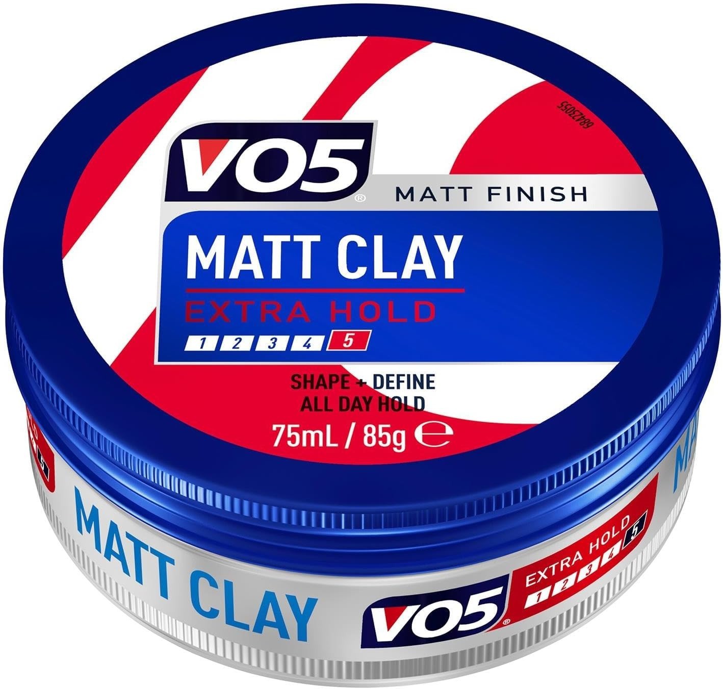 VO5 Extreme Style Matt Clay 75ml x6 | Sculpted Texture Strong Hold Matte Finish by V05
