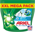 Ariel Platinum PODS Washing Capsules 52 Washes +Lenor Cool Cotton Freshness by Ariel