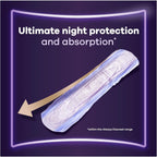 Always Discreet Ultimate Night Incontinence Pads Women 48 Towels, Absorbency 8 by Always Discreet