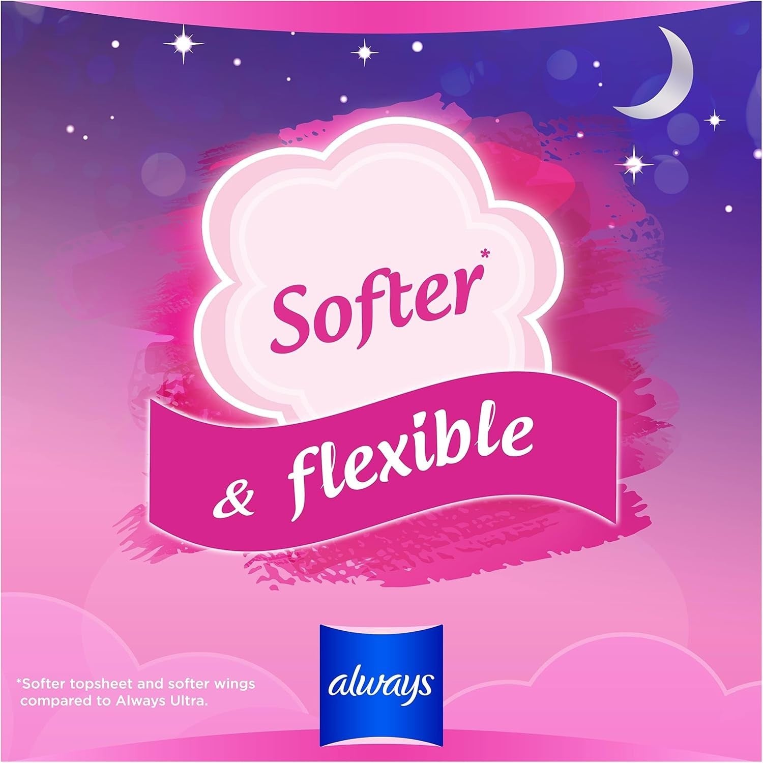 Always Sensitive Ultra Night Sanitary Towels Size 3 | 100 Pads with Wings by Always