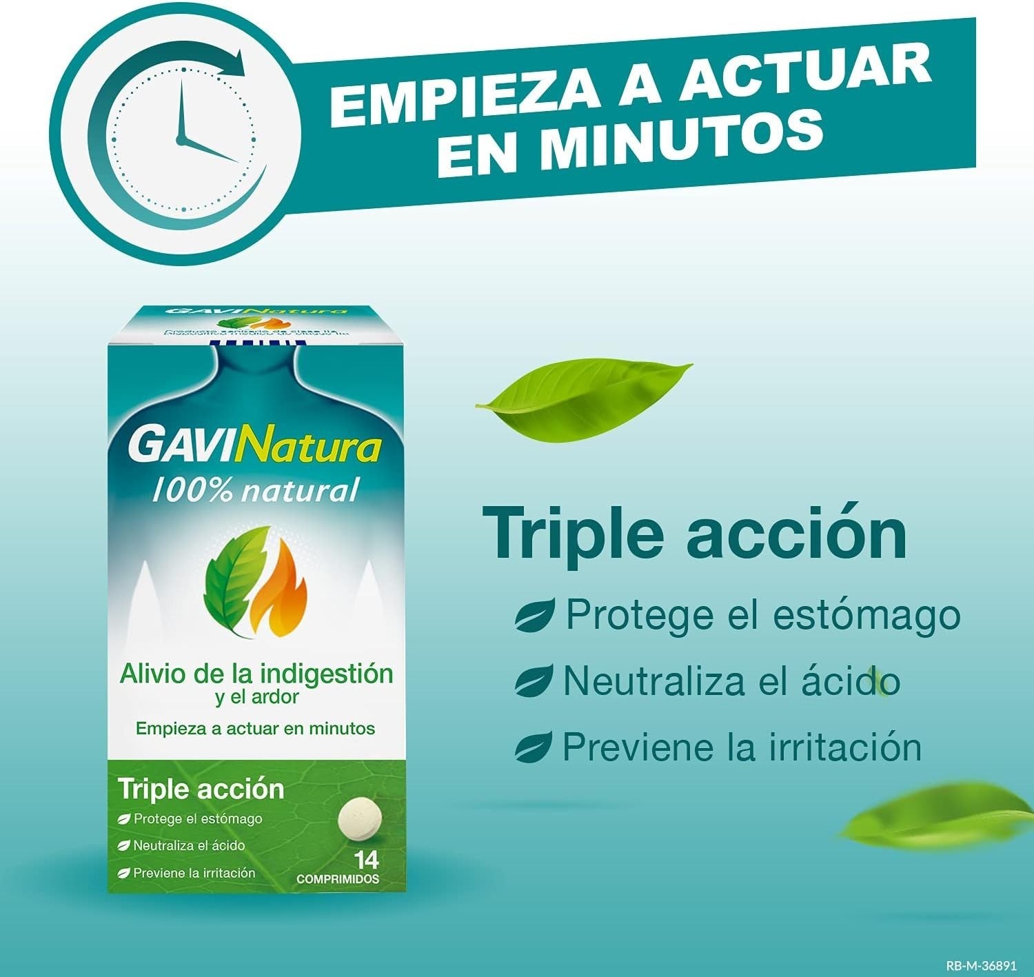 GAVINatura Triple Action Indigestion & Heartburn Relief Tablets - 3 x 14's by Gavinatura