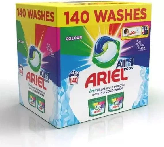 Ariel All-in-1 Colour Pods 140 Wash | Laundry Detergent Capsules Colour Care by Ariel