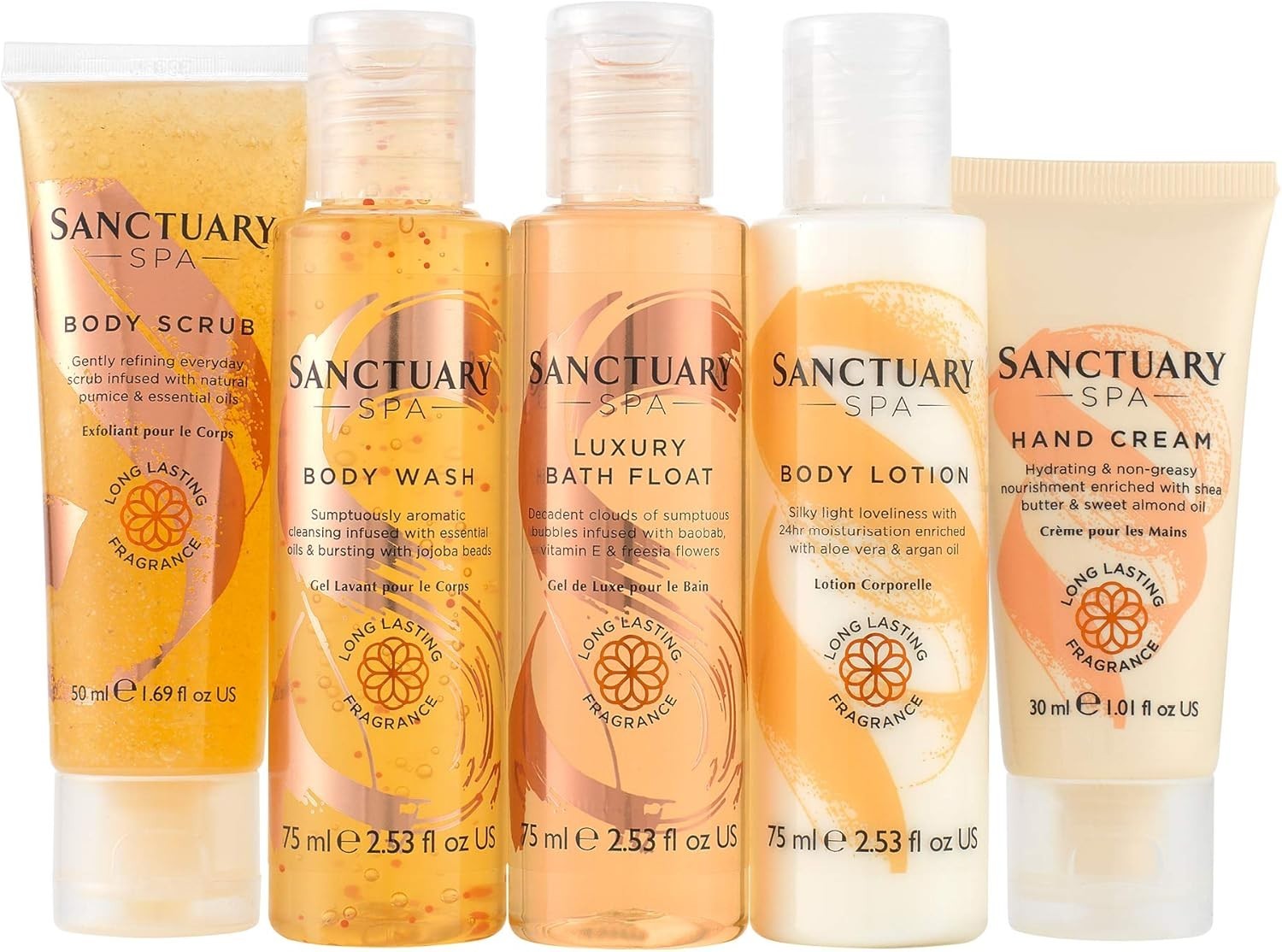 Sanctuary Spa Petite Retreat Gift Set | Travel Bag with Vegan Bath & Body by Sanctuary