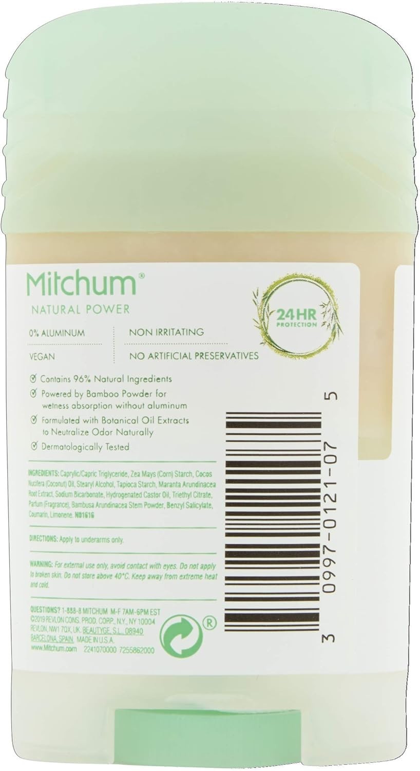 Mitchum Women Natural Deodorant Stick Coconut 40g Aluminium Free Vegan by Mitchum
