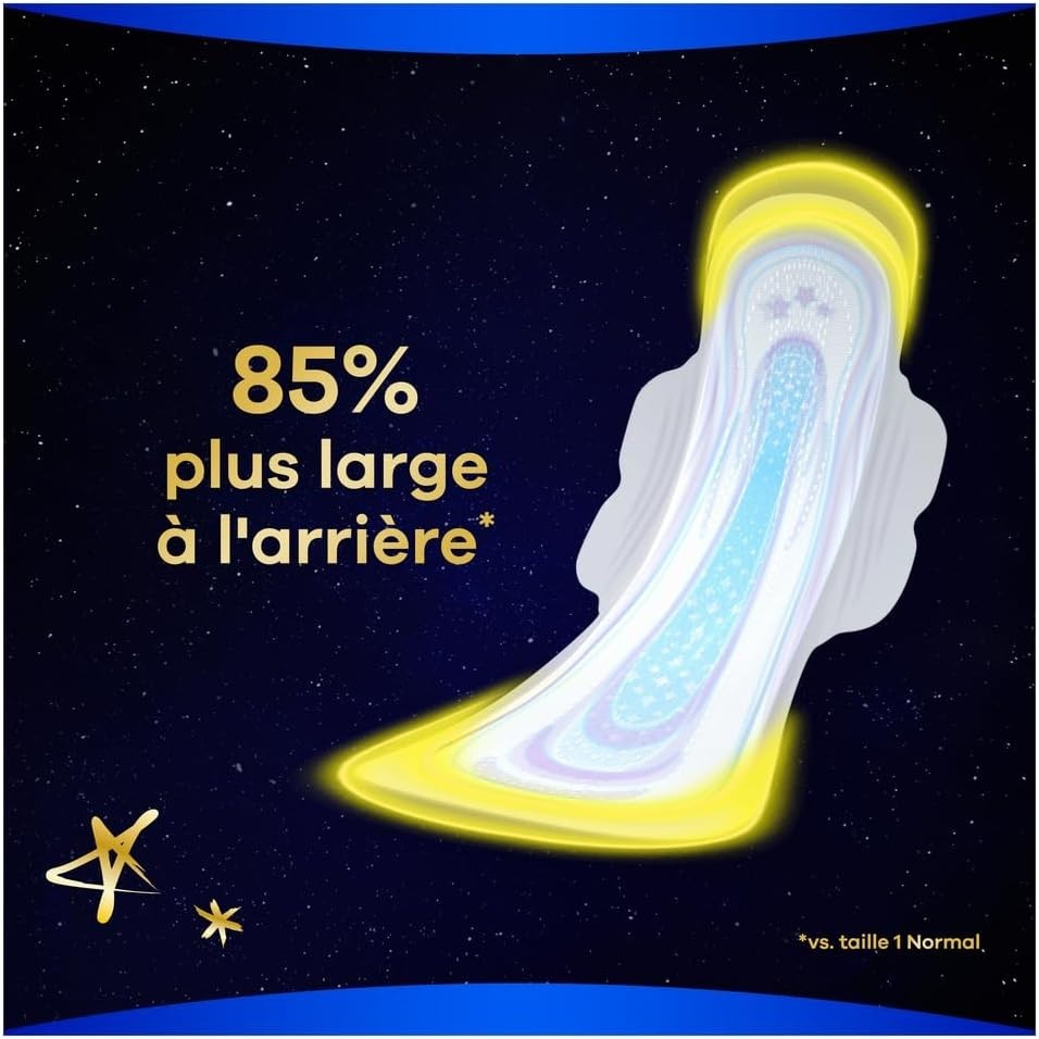 Always Ultra Size 5 Sanitary Towels Night Pads with Wings, 64 Count, Heavy Flow by Always