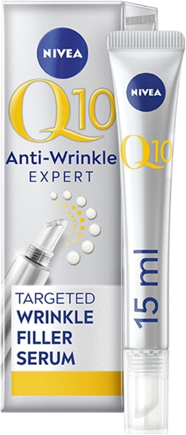 NIVEA Q10 Anti-Wrinkle Power Expert Filler Serum 15ml – Collagen & Peptides
