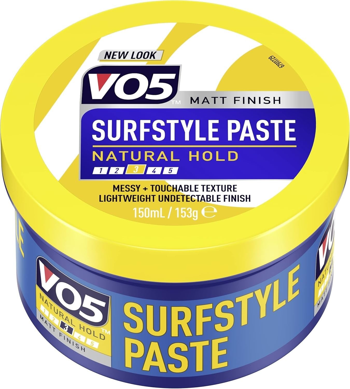 VO5 SurfStyle Hair Paste 150ml x6 | Natural Hold Messy Textured Styling Clay by V05