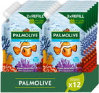 Palmolive Hand Soap Eco Refill Aquarium 12x500ml | Vegan 96% Natural Origin by Palmolive
