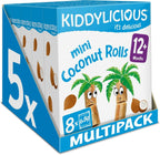 Kiddylicious Coconut Rolls 8x5 Packs | Healthy Snack for Kids 12+ Months by Kiddylicious
