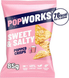 Popworks Sweet & Salty Popped Crisps 85g x12 Vegan Gluten-Free Snack by Popworks