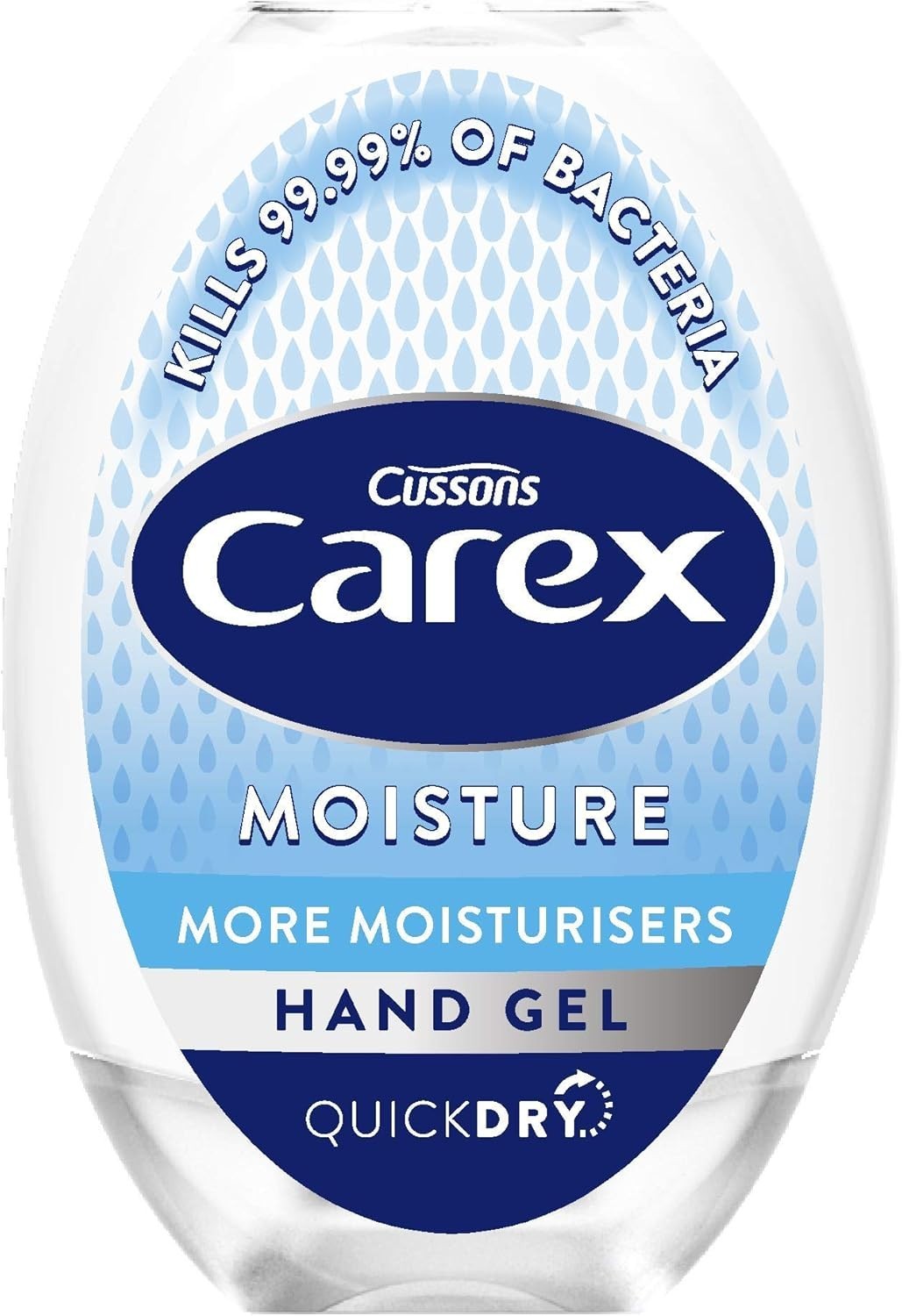 Carex Moisture Hand Sanitiser Gel 70% Alcohol, 12 x 50ml Anti-Bac & Anti-Viral by Carex
