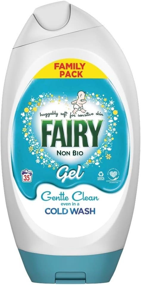 Fairy Non Bio Washing Gel 1.295L | Sensitive Skin Laundry Detergent 35 Washes