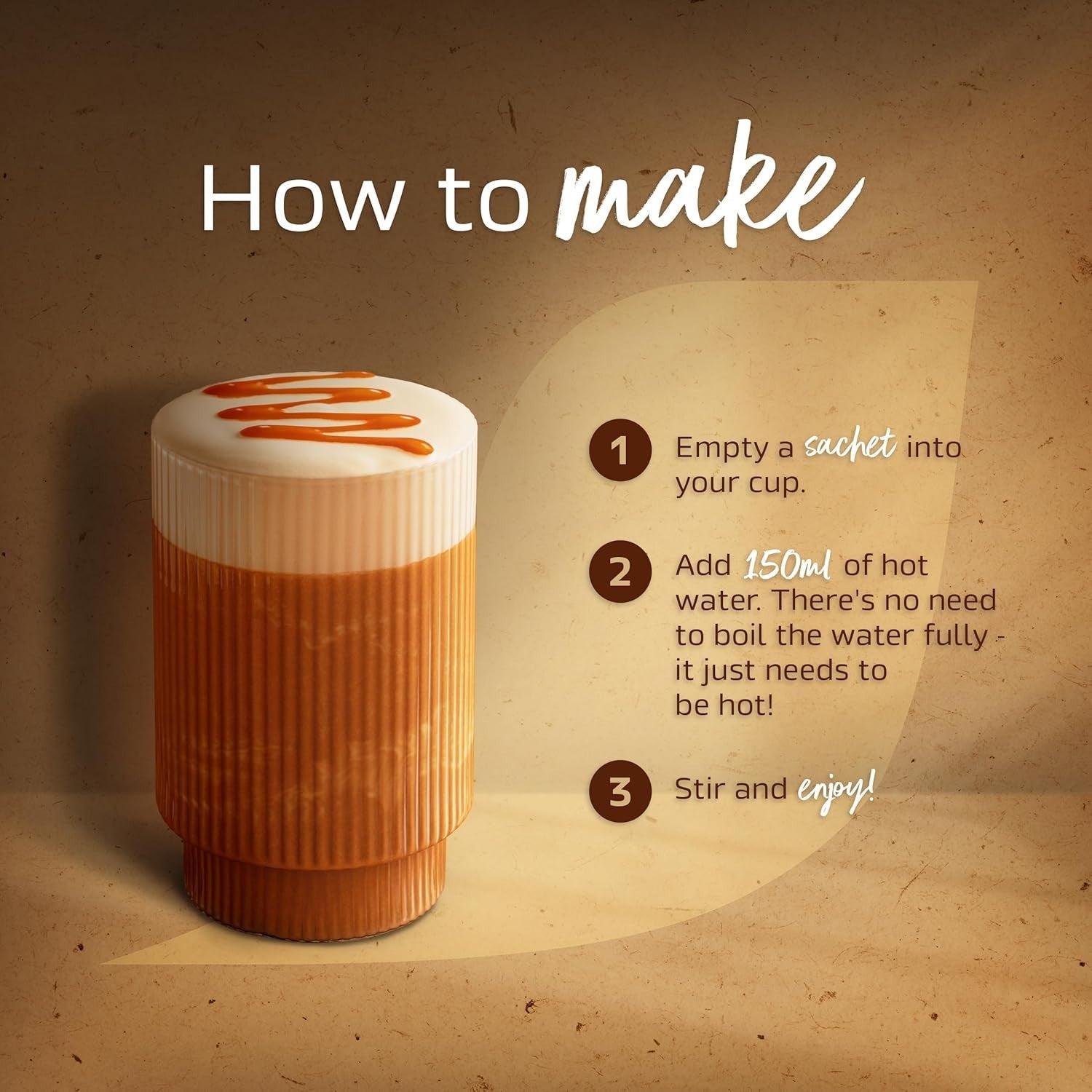 NESCAFÉ Sticky Toffee Pudding Latte Sachets 7x20g (Pack of 6) Instant Coffee by NESCAFÉ