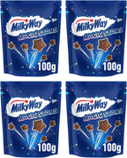 Milky Bar Magic Stars Chocolate Sharing Bag Bundle | 4x100g White Chocolate by Milky Way