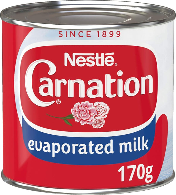 Carnation Evaporated Milk 170g Tins Pack 24 Dessert Topping