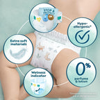 Pampers Harmonie Nappies Size 1, 180 Count | Gentle Skin Protection Baby Diapers by Pampers