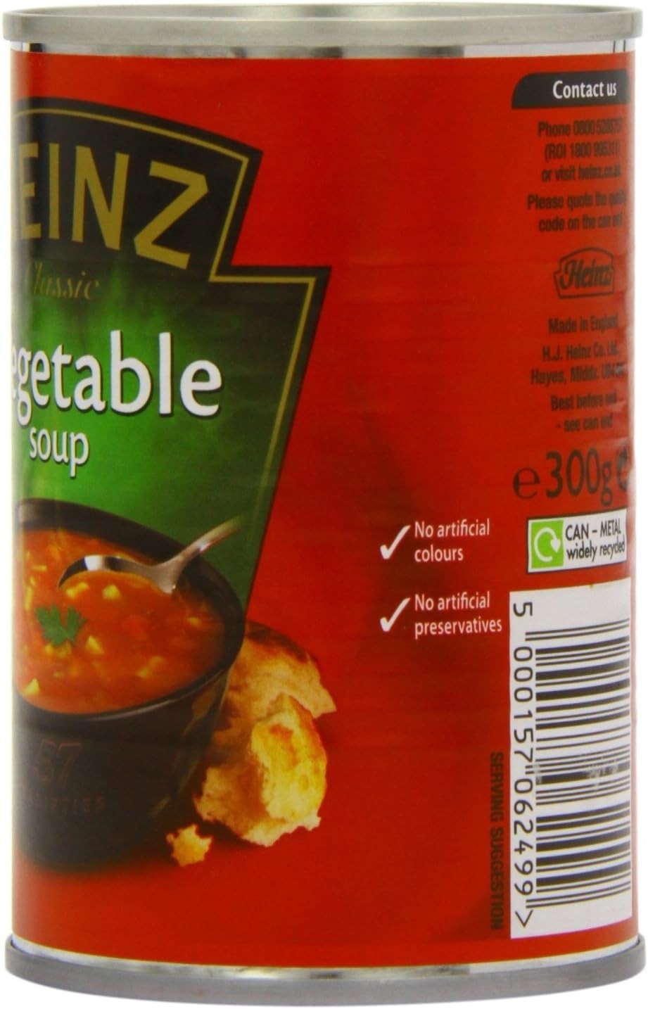Heinz Vegetable Soup 400g Can | Classic Recipe | Ready to Heat | Pack of 12 by Heinz