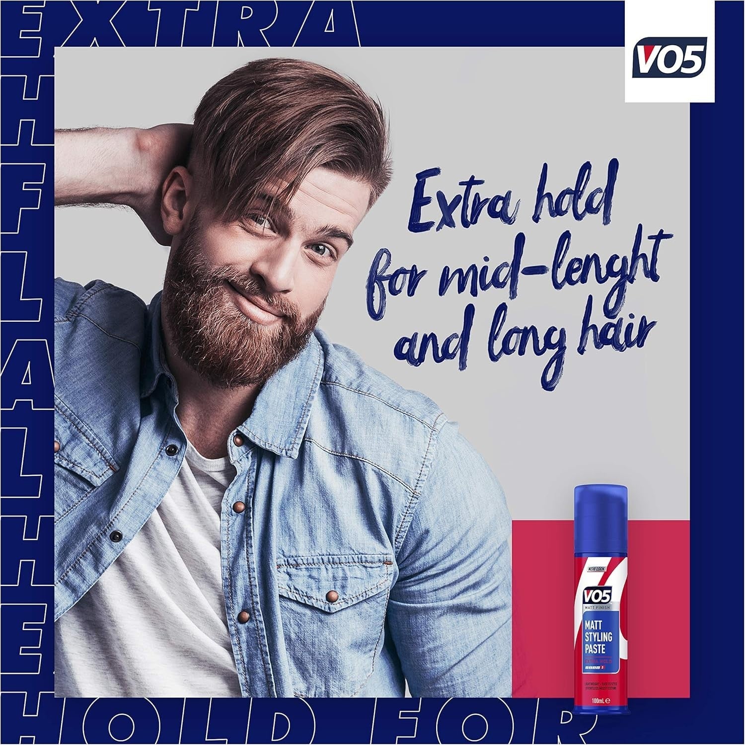 VO5 Matt Styling Paste 600ml (6x100ml) –Shape & Hold Hair Clay for All Hair Type by Alberto VO5