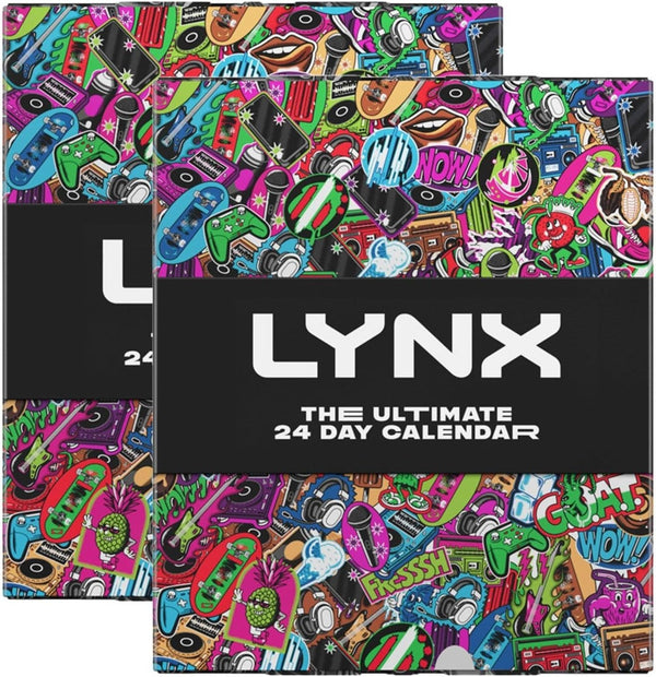 Lynx Ultimate 24-Day Christmas Calendar 2pk Body Wash Spray Deodorant Gift Set