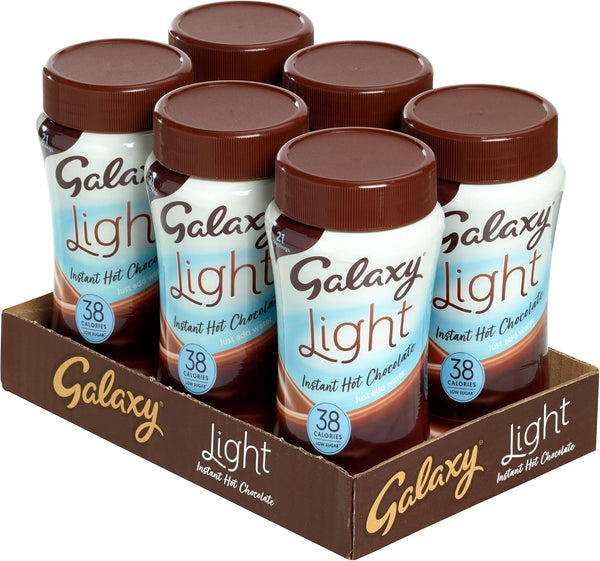 Galaxy Light Instant Hot Chocolate 210g x6 Low Calorie 38 Cal per Serving