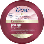 Dove Pro Age Nourishing Body Butter 250ml x3 | Olive Oil Moisturiser Skin Care by Dove