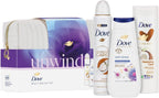 Dove Unwind Collection Gift Set for Her Body Wash Lotion Deodorant & Bag by Dove