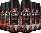 Lynx Fine Fragrance Copper Santal Body Spray 150ml Pack of 6 | 72H Fresh by Lynx